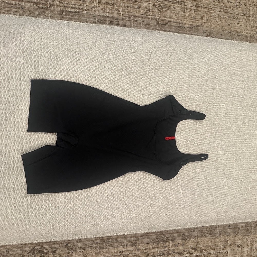 SPANX Black Bodysuit with Red Tag